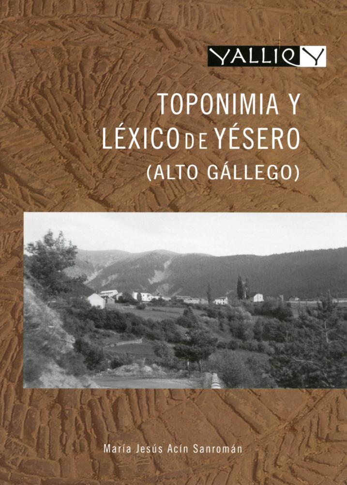 Imagen Presentación de Toponimia y léxico de Yésero